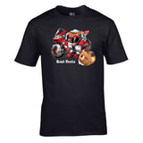 Road Devils Racer Bear Unisex Cotton Tshirt