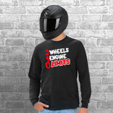 2 Wheels 1 Engine 0 Limits Unisex Cotton Long Sleeve Tshirt