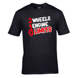 2 Wheels 1 Engine 0 Limits Unisex Cotton Tshirt