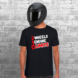 2 Wheels 1 Engine 0 Limits Unisex Cotton Tshirt