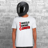 2 Wheels 1 Engine 0 Limits Unisex Cotton Tshirt