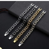 Motorcycle Polished Chain Bracelet