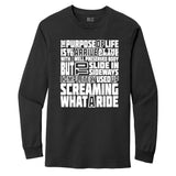 The Purpose of Life Unisex Cotton Long Sleeve Tshirt