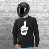 Awesome Biker Unisex Cotton Long Sleeve Tshirt