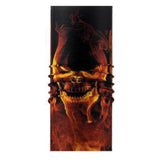 Flaming Skull Multipurpose Biker Neck Tube
