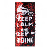 Keep Calm & Keep On Riding Multipurpose Biker Neck Tube - Various Colours