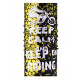 Keep Calm & Keep On Riding Multipurpose Biker Neck Tube - Various Colours