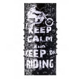 Keep Calm & Keep On Riding Multipurpose Biker Neck Tube - Various Colours