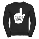 Awesome Biker Unisex Sweatshirt