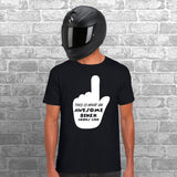 Awesome Biker Unisex Cotton Tshirt