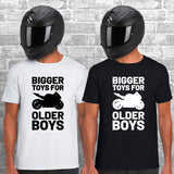 Bigger Toys for Older Boys Unisex Cotton Tshirt