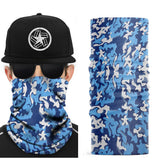 Blue Woodland Camo Multipurpose Biker Neck Tube