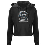 Worlds Largest Female Biker Meet Motorcycle Ladies Crop Hoodie
