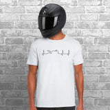 Motorcycle Heartbeat Unisex Cotton Tshirt