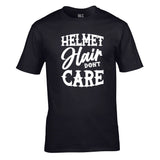Helmet Hair Don't Care Unisex Cotton Tshirt