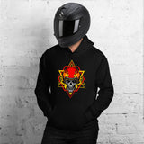 Sacred Flaming Skull Premium Unisex Pullover Hoodie