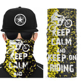 Keep Calm & Keep On Riding Multipurpose Biker Neck Tube - Various Colours