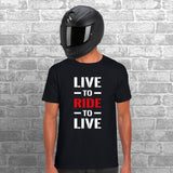 Live To Ride To Live Unisex Cotton Tshirt