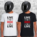Live To Ride To Live Unisex Cotton Tshirt