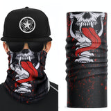 Skull & Tongue Multipurpose Biker Neck Tube