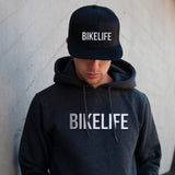 BIKELIFE Embroidered Flat Peak Snapback Cap