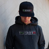 1N23456 Embroidered Flat Peak Snapback Cap