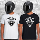 I Have an Evil Twin Unisex Cotton Tshirt