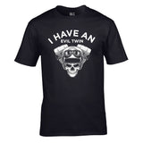 I Have an Evil Twin Unisex Cotton Tshirt