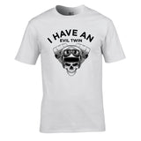 I Have an Evil Twin Unisex Cotton Tshirt