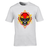Sacred Flaming Skull Unisex Cotton Tshirt
