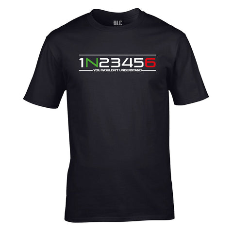 1N23456 Gear Shift Unisex Cotton Tshirt