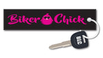 Biker Chick Motorcycle Key Tag