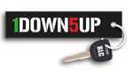1 Down 5 Up Motorcycle Key Tag