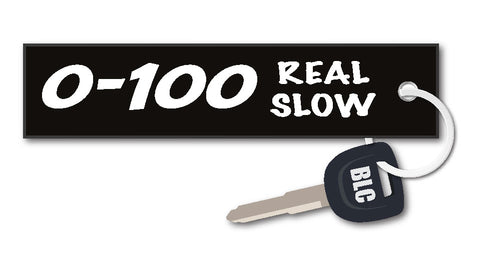0 - 100 Real Slow Motorcycle Key Tag