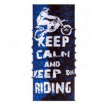 Keep Calm & Keep On Riding Multipurpose Biker Neck Tube - Various Colours