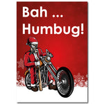 Bah humbug Motorcycle Christmas Card