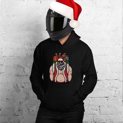 Beefy Biker Santa Premium Unisex Pullover Hoodie