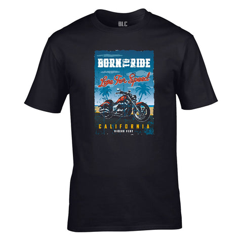 Born To Ride California Bikers Fest Unisex Cotton Tshirt