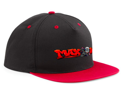Max 141 Embroidered Flat Peak Contrast Snapback Cap