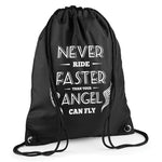 Guardian Angel Motorcycle Drawstring Bag