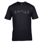 Motorcycle Heartbeat Unisex Cotton Tshirt