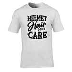 Helmet Hair Don't Care Unisex Cotton Tshirt
