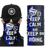 Keep Calm & Keep On Riding Multipurpose Biker Neck Tube - Various Colours