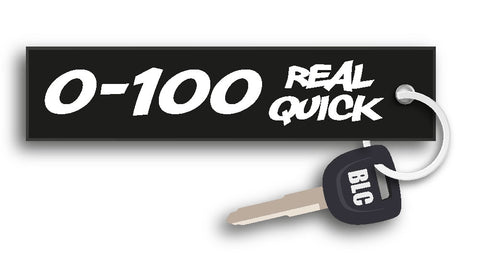 0 - 100 Real Quick Motorcycle Key Tag