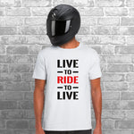 Live To Ride To Live Unisex Cotton Tshirt