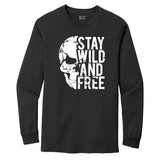 Stay Wild and Free Unisex Cotton Long Sleeve Tshirt