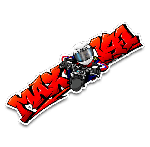 Max 141 Logo Sticker - Available in 3 sizes