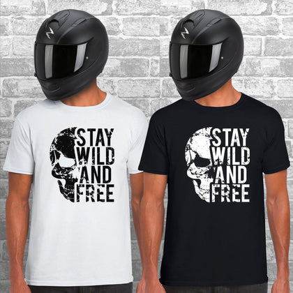 Stay Wild and Free Unisex Cotton Tshirt